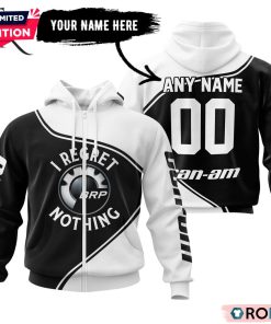 Can Am I Regret Nothing White Hoodie Can Am I Regret Nothing White Hoodie