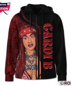 Cardi B Leave His Texts On Read Balls On Blue Hoodie