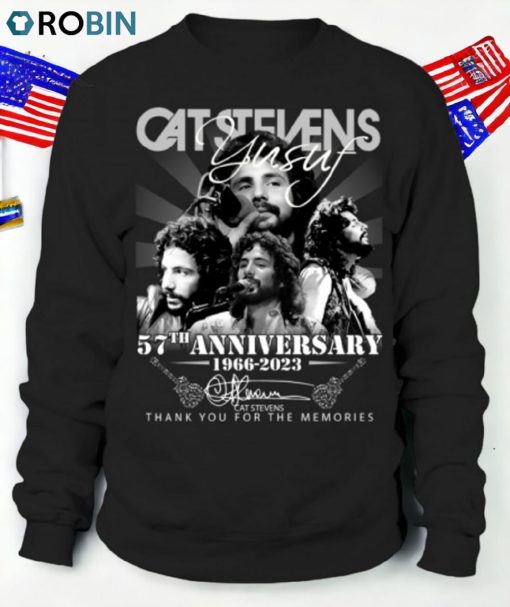Cat Stevens 57th Anniversary 1966 2023 Thank You For The Memories Unisex Shirt