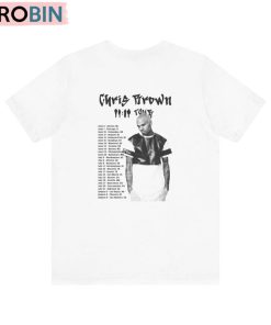 Chris Brown 11 11 Tour Dates 2024 Vintage Unisex Shirt
