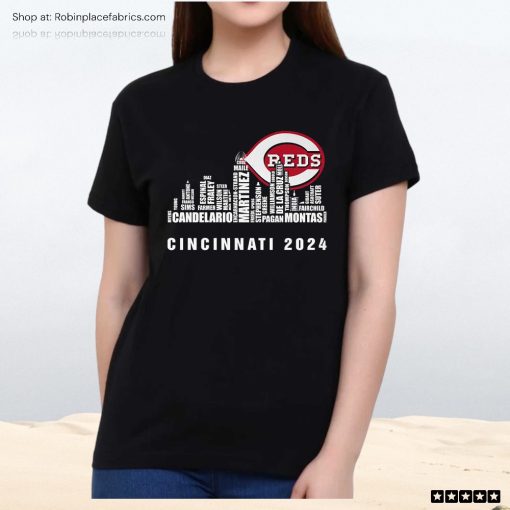 Cincinnati Reds City Horizon Team Player Name 2024 Unisex Shirt, Hoodie, Sweatshirt