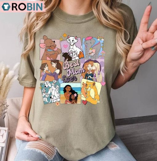 Comfort Disney Best Mom Ever Shirt, Mother’s Day Crewneck Sweatshirt Tee Tops