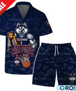 Connecticut 2024 NCAA Division Men’s Basketball National Champions Uconn Huskies Hawaiian Set