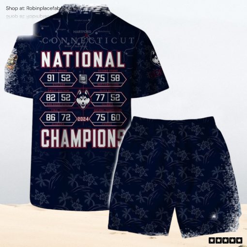 Connecticut National Champions Uconn Huskies 2024 Hawaiian Shirt