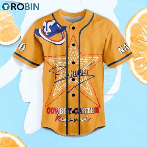 Cowboy Carter Beyonce Custom Baseball Jersey Shirt Style