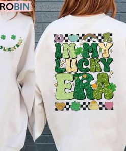 Creative In My Lucky Mama Era Shirt, Patrick’s Day Long Sleeve Tee Tops