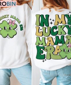 Cute In My Lucky Mama Era Shirt, Retro St. Patrick’s Sweater Tank Top