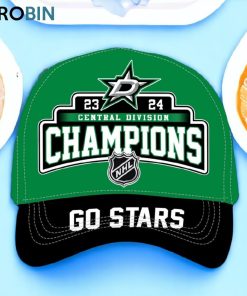 Dallas Stars 23 24 Central Division Champions Classic Cap   Green
