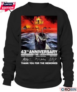 Das Boot 43th Anniversary 1981-2024 Thank You For The Memories Unisex Shirt