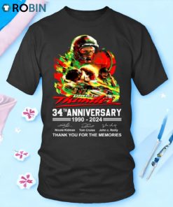 Days Of Thunder 34th Anniversary 1990 2024 Thank You For The Memories Unisex Shirt