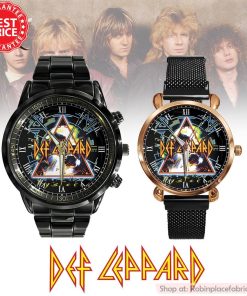 Def Leppard Black Stainless Steel Watch Def Leppard Black Stainless Steel Watch