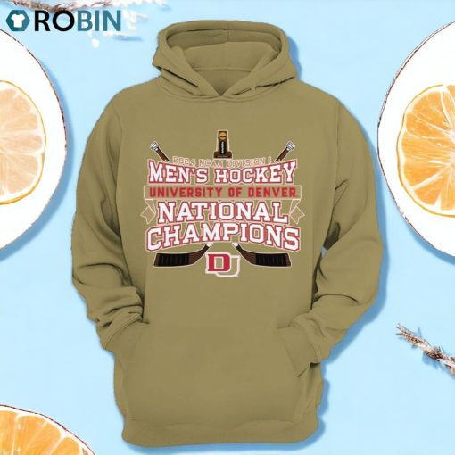 Denver Hockey NCAA Men’s National Ice Hockey National Champions X10 3D Hoodie and Zip up