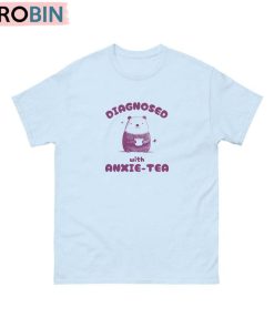 Diagnosed With Anxie Tea Funny Shirt, Stupid Bear Sweatshirt Tee Tops