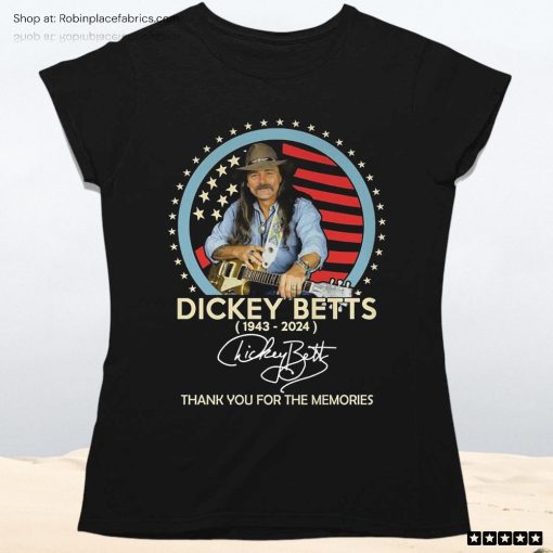 Dickey Betts 1943 2024 Signature Thank You For The Memories Unisex Shirt