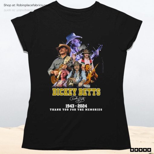 Dickey Betts 1943 2024 Thank You For The Memories Unisex Shirt, Hoodie, Sweatshirt