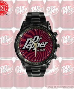 Dr Pepper Black Stainless Steel Watch Dr Pepper Black Stainless Steel Watch