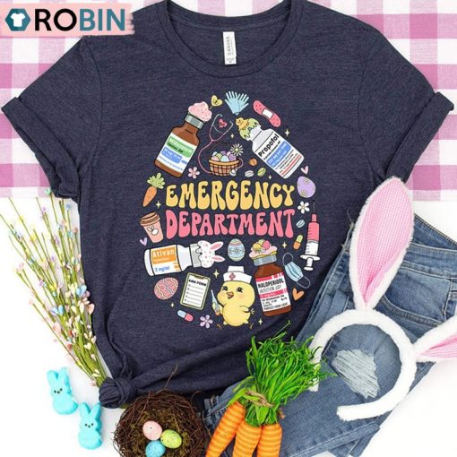 Easter Er Nurse Shirt, Emergency Department Easter Day Sweater Hoodie