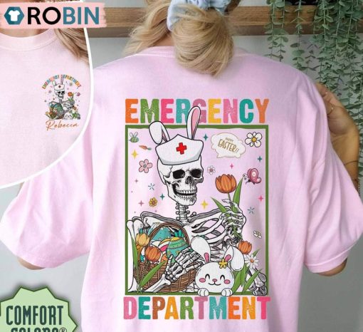 Emergency Department Bunny Shirt, Easter Gift For Sweater Hoodie