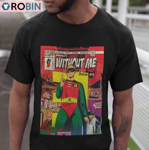 Eminem Funny Comic Book Shirt, Funny Rapper Crewneck Sweatshirt Tee Tops