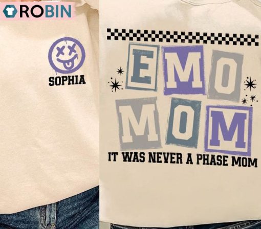 Emo Mom Emo Moms Club Shirt, Mom Gift Unisex T Shirt Crewneck Sweatshirt