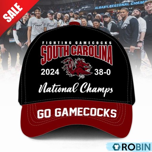Fighting South Carolina Gamecocks 2024 38-0 National Champs Go Gamecocks Classic Cap – Black