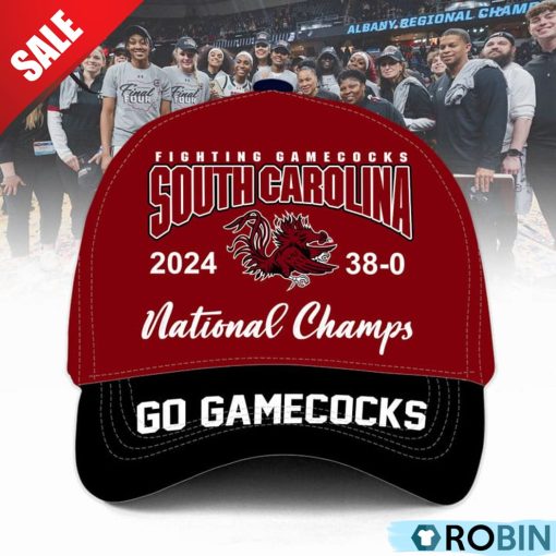 Fighting South Carolina Gamecocks 2024 38-0 National Champs Go Gamecocks Classic Cap – Garnet