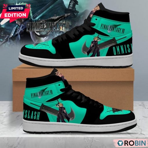 Final Fantasy VII Omnislash Air Jordan 1 Hightop Sneaker Boots
