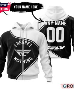 Fly Racing I Regret Nothing White Hoodie