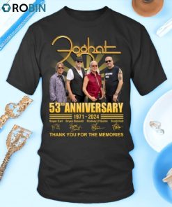 Foghat 53rd Anniversary 1971 2024 Thank You For The Memories Unisex Shirt