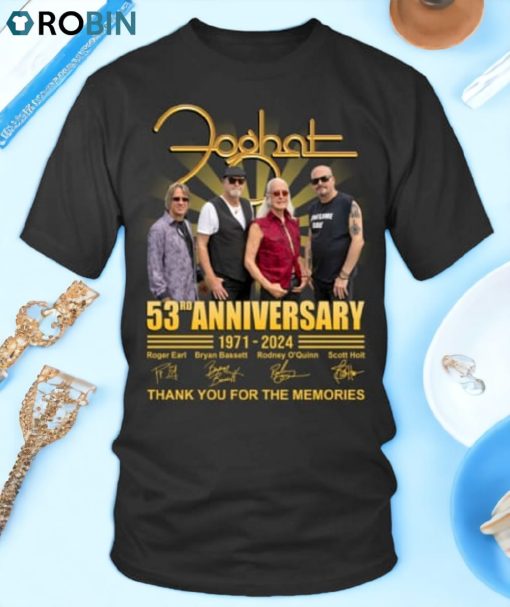 Foghat 53rd Anniversary 1971 2024 Thank You For The Memories Unisex Shirt