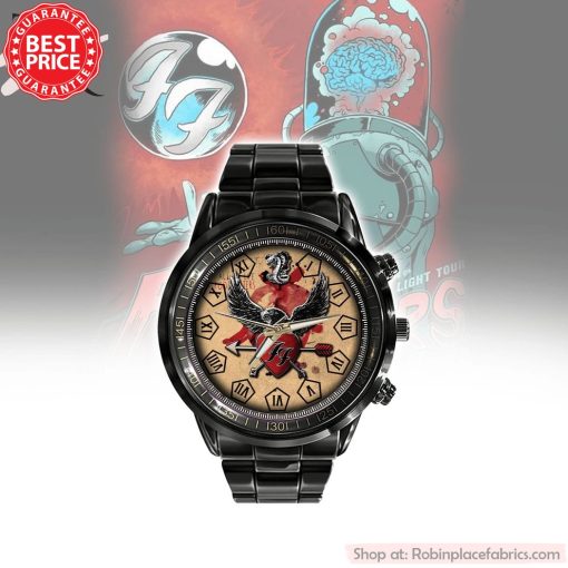 Foo Fighters Light Tour Black Stainless Steel Watch