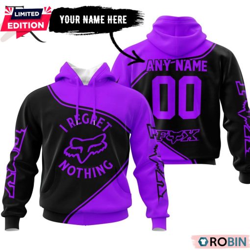 Fox Racing I Regret Nothing Purple Hoodie