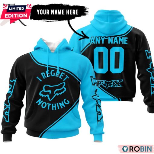 Fox Racing I Regret Nothing Sky Blue Hoodie