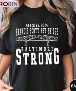 Francis Scott Key Bridge Shirt, Remembrance Patapsco River Crewneck Sweatshirt Tee Tops