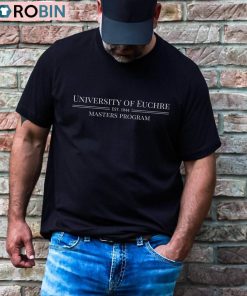Funny University Of Euchre Shirt, Unisex Cotton Crewneck Sweatshirt
