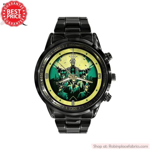 Ghost Band Black Stainless Steel Watch