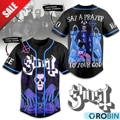 Ghost Say A Prayer To Your God Custom Baseball Jersey Shirt Style