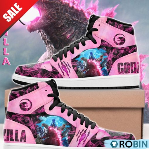 Godzilla Pink Air Jordan 1 Hightop Sneaker Boots