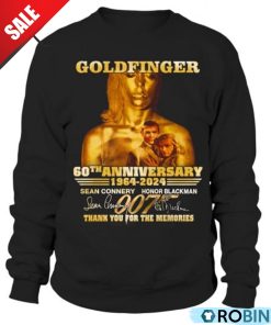 Goldfinger 60th Anniversary 1964-2024 Thank You For The Memories Unisex Shirt, Hoodie