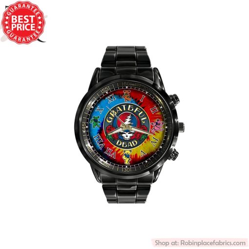 Grateful Dead Black Stainless Steel Watch