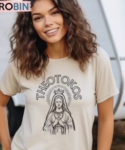 Groovy Theotokos Shirt, Creative Christian Style Hoodie Short Sleeve