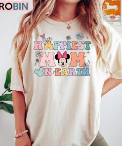 Happiest Mom On Earth Matching Shirt, Mouse Ears Crewneck Sweatshirt Tee Tops