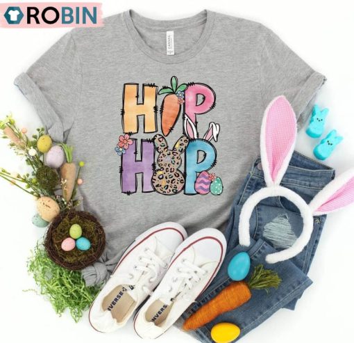 Hop Hop Funny Shirt, Easter Tank Top Long Sleeve