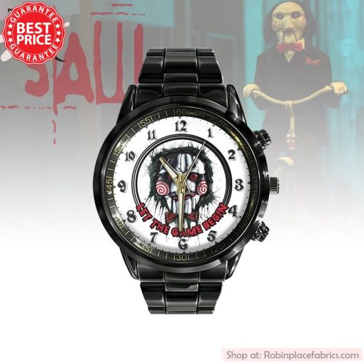 Horror Movies Let The Game Begin Black Stainless Steel Watch