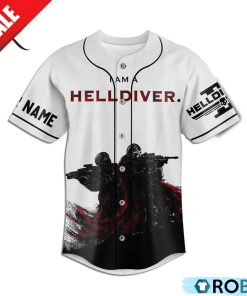 I Am A Helldiver I Will Not Stop Custom Baseball Jersey Shirt Style