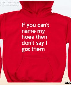 If You Can’t Name My Hoes Then Don’t Say I Got Them Unisex Shirt, Hoodie, Sweatshirt