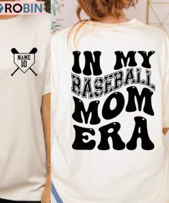 In My Baseball Mom Era Shirt, Gift For Mom Long Sleeve Tee Tops
