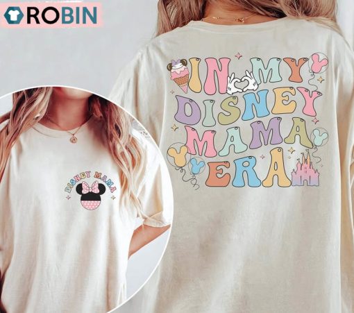In My Disney Mom Era Two Sided Shirt, Minnie Mom Tee Tops T-Shirt