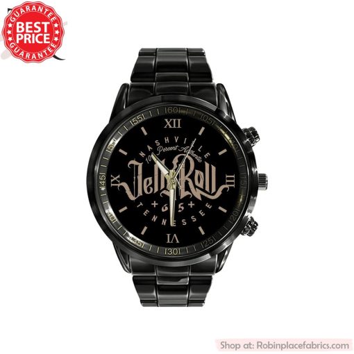 Jelly Roll 100 Percent Authentic Nashville Tennessee Black Stainless Steel Watch