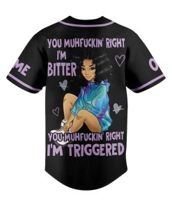 Jhene Aiko You Muhfuckin’ Right I’m Better You Muhfuckin’ Right I’m Triggered Custom Baseball Jersey Shirt Style